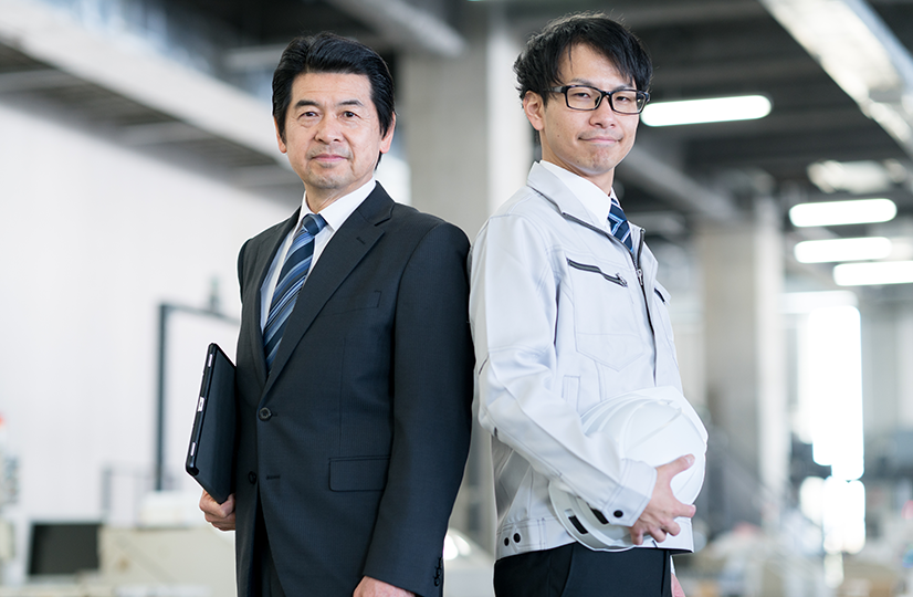 製造業におけるホワイトカラー部門のイメージ